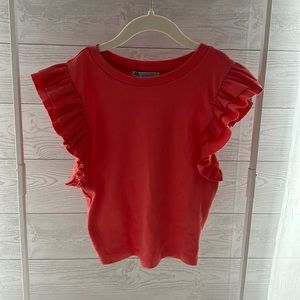 Zara Ruffled Sleeve Shirt